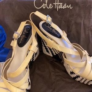 Coke Haan high platforms